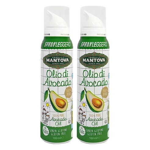 만토바 키즈 오일 스프레이, 아보카도, 100ml, 2개