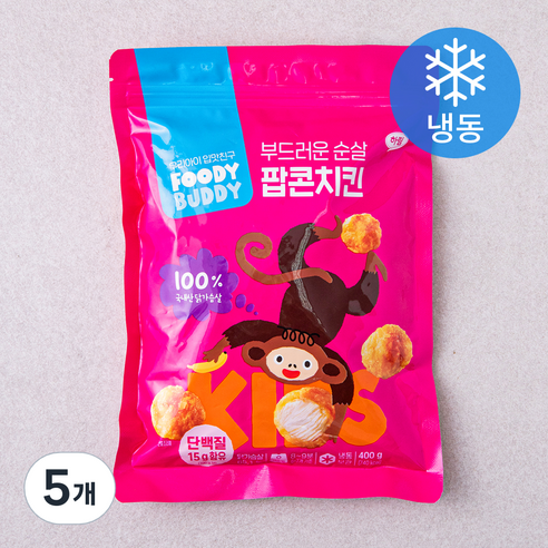[로켓프레시] 푸디버디 순살 팝콘치킨 (냉동)