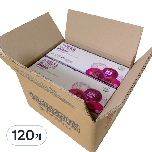 자연나라영농조합법인 무안황토 자색 양파즙, 100ml, 120개
