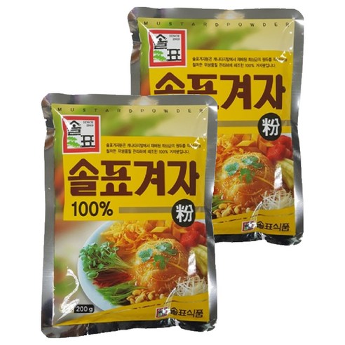 솔표 겨자분 200g 2개, 200g, 2개