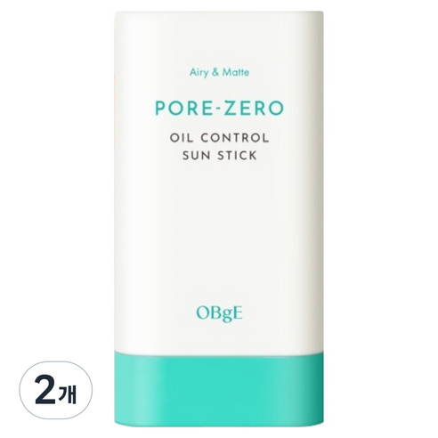 OBge 포어제로 오일 컨트롤 선스틱 SPF50+ PA++++