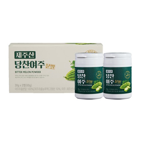 지비엠에스 제주산 당찬여주 분말, 30g, 2개