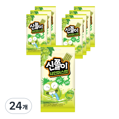 해태제과 신쫄이 샤인머스캣 젤리 8개입, 96g, 24개