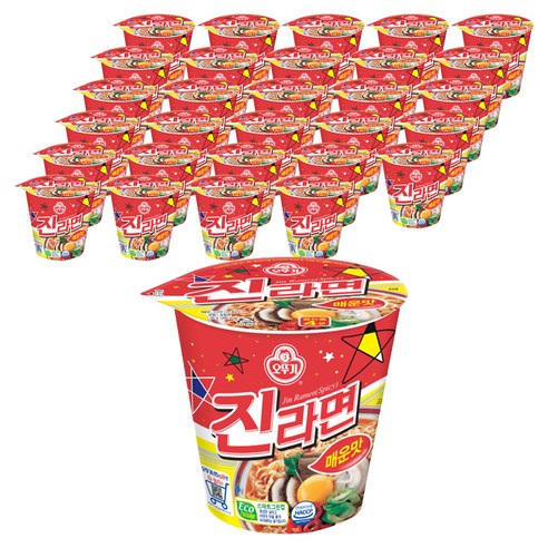 오뚜기 진라면 매운맛 컵 65g