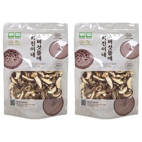 하진이네 버섯뜰에 무농약 건조 표고버섯 슬라이스, 2개