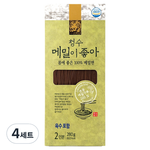 청수식품 청수 메밀이좋아 + 육수 세트 2인분