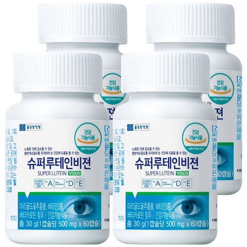 종근당건강 슈퍼 루테인 비젼 30g, 60정, 4개
