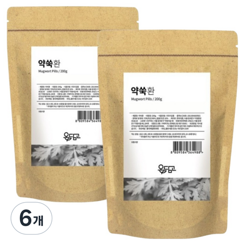 온담고 국내산 약쑥환, 200g, 6개