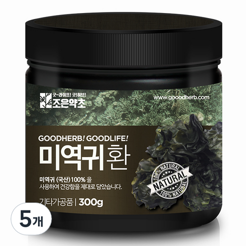조은약초 프리미엄 미역귀환, 5개, 300g