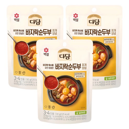 다담 바지락순두부 찌개양념