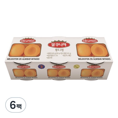 알쿠니아 황도2절 과일통조림