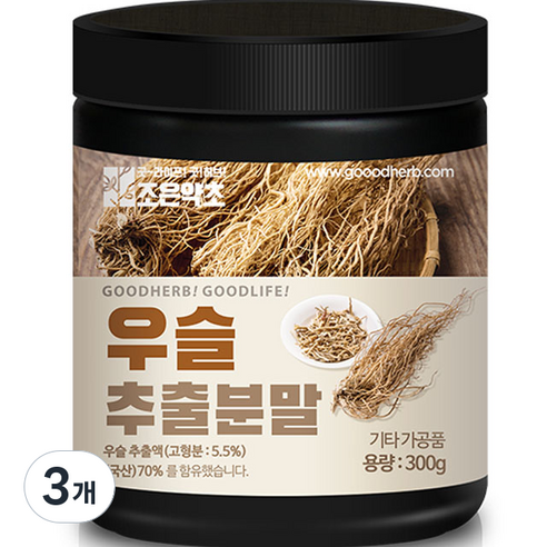 조은약초 우슬 추출 분말, 300g, 3개