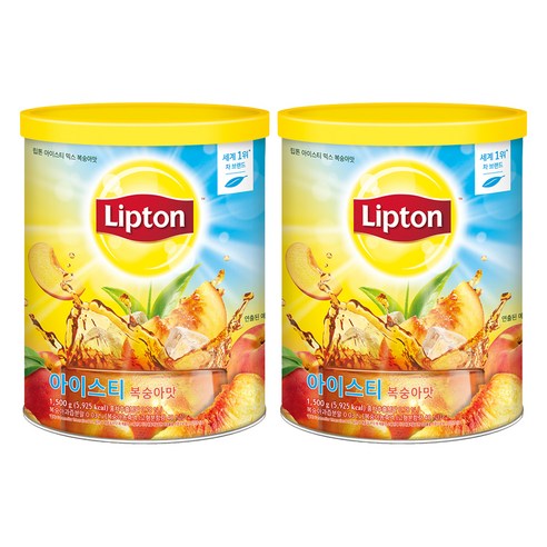 립톤 아이스티 믹스 복숭아맛, 1.5kg, 1개입, 2개