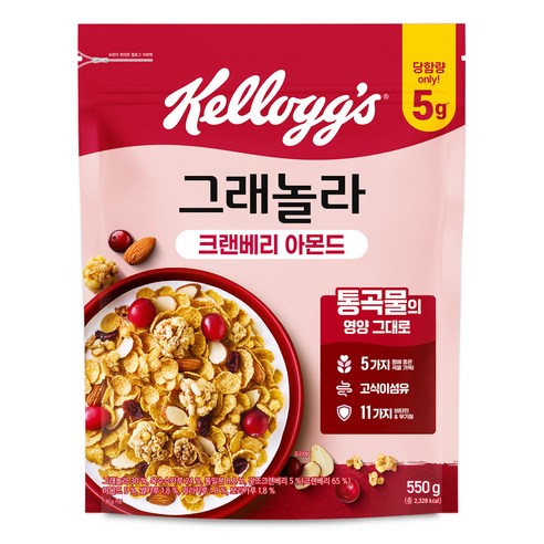 켈로그 크랜베리 아몬드 그래놀라 시리얼