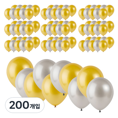파티팡 라운드 풍선, 쥬얼리(랜덤 발송), 200개입
