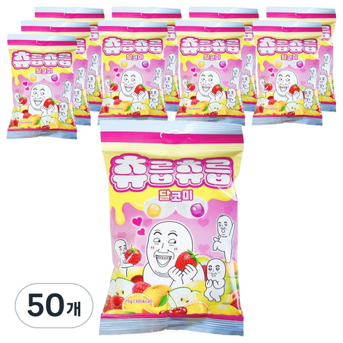 츄릅츄릅 달코미 소프트 츄잉 과일맛 6종 캔디
