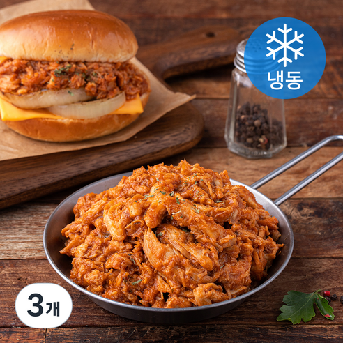 [로켓프레시] 복선당 바비큐 맛 풀드포크 (냉동), 320g, 3개