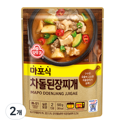 [로켓프레시] 오뚜기 마포식 차돌된장찌개