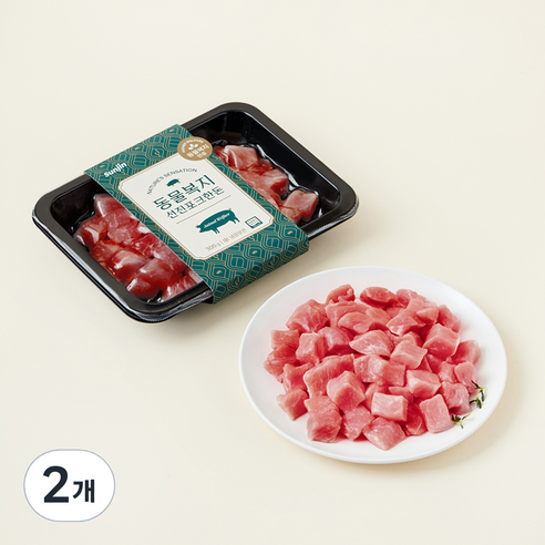 선진포크한돈 동물복지 등심 카레용 (냉장), 300g, 2개