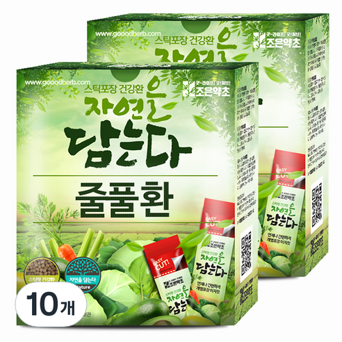 굿허브 조은약초 자연을 담는다 스틱형 줄풀환, 10개, 90g