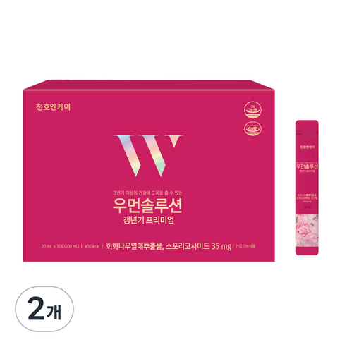 천호엔케어 우먼솔루션 갱년기 프리미엄 영양제 30p, 600ml, 2개