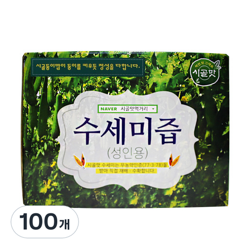 시골맛 수세미즙 성인용, 115ml, 100개