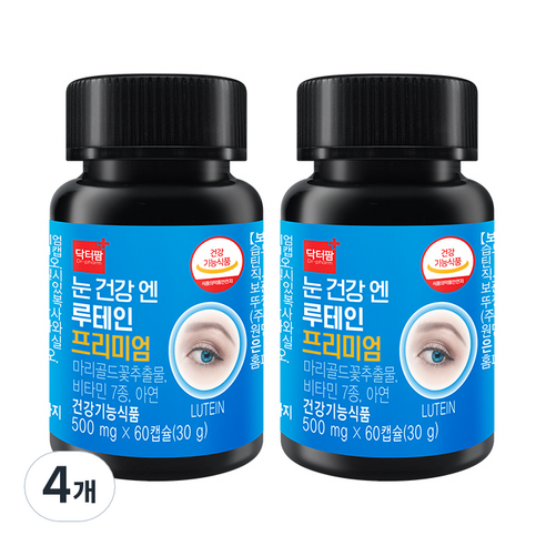 닥터팜 눈건강 엔 루테인 프리미엄 30g, 60정, 4개