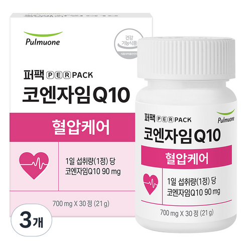 퍼팩 풀무원 퍼펙 코엔자임Q10 혈압케어 코큐텐 21g, 3개, 30정