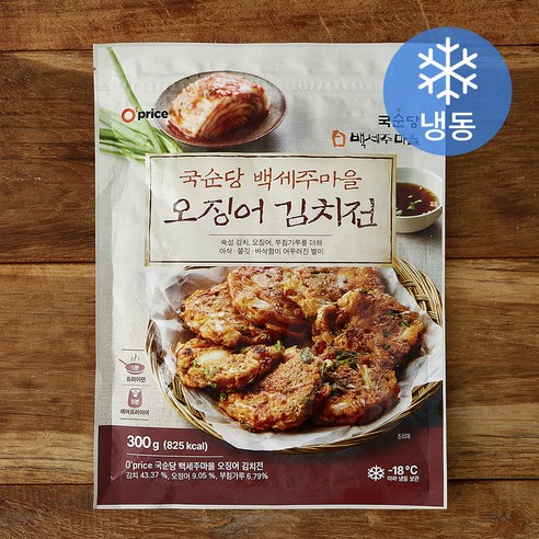 [로켓프레시] 오프라이스 국순당 백세주마을 오징어 김치전 (냉동)