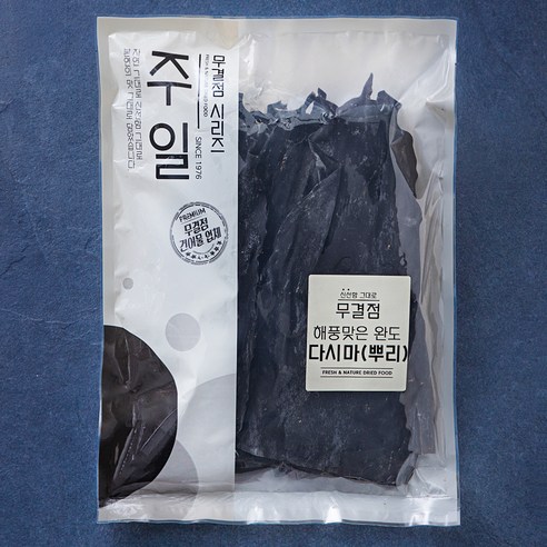 [로켓프레시] 주일 무결점 해풍맞은 완도 다시마 뿌리, 1개, 250g