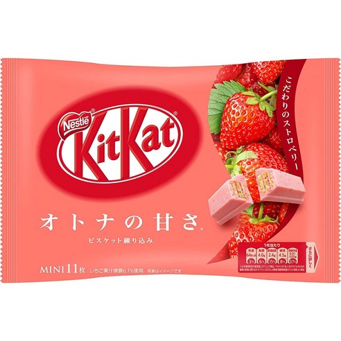 일본 네슬레 킷캣 초콜릿 딸기 맛 11개입