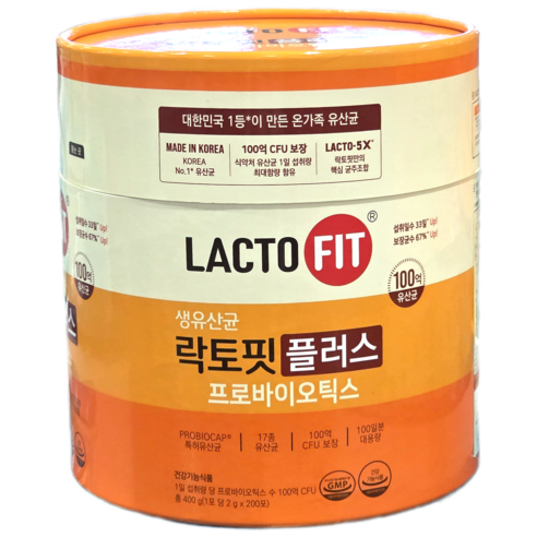 락토핏 플러스 듀얼바이오틱스 200p, 400g, 1개