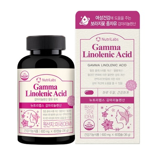 [웰빙케어] 뉴트리랩스 감마리놀렌산 600mg x 60캡슐