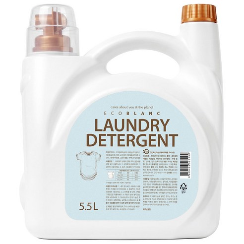 에코블랑 유아세제 무향 5.5L, 1개