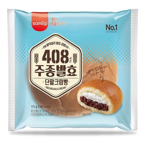 삼립 주종 단팥크림빵 115g