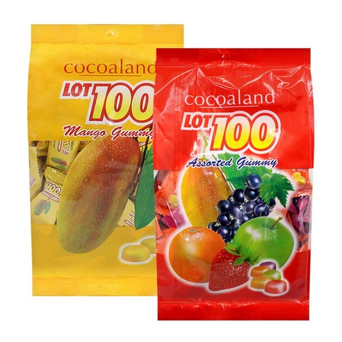 LOT100 구미 젤리 2종 (망고+어쏘티드) 475g+475g, 2개