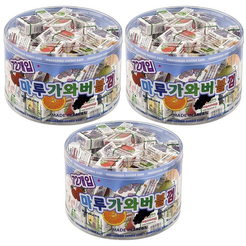 마루가와 버블껌 72개입