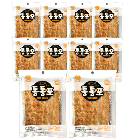 통통어포 오리지널 24g x 10봉 피쉬스낵 어포 어채