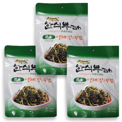 홍홍 중국식품 영채김치 한식부 영채갓무침 연변김치