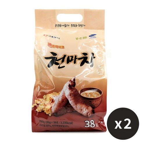 KY식품 콘플레이크 천마차 든든한 간식, 20g, 38개입, 2개