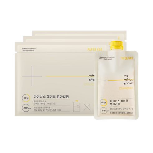 페이퍼백 마이너스 쉐이크 병아리콩, 420g, 3개