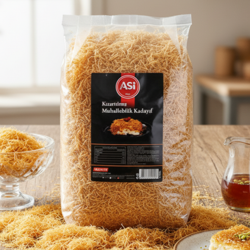 [당일발송] 구운 볶은 카다이프 터키 튀르키예 ASI 두쫀쿠 두바이초콜릿 재료, 1개, 1kg