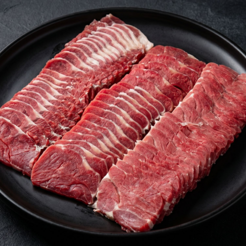 황학고기 아롱사태 400g 슬라이스 4.5mm 목초사육, 400g, 1개