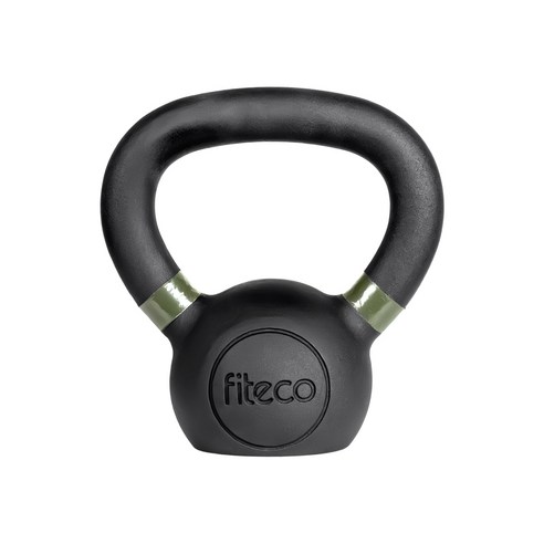 FITECO 프리미엄 케틀벨 크로스핏 전신운동, 1개, 4kg, 블랙