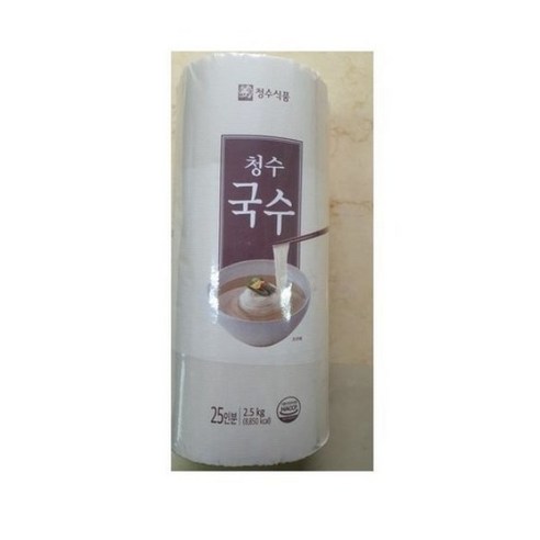 [청수식품] 청수 국수 25인분(원통) 2.5kg x 6통