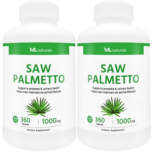 [미국번개배송] 착한명품 마이라이프 내추럴스 쏘팔메토 1000mg (수퍼사이즈), 2개, 360정
