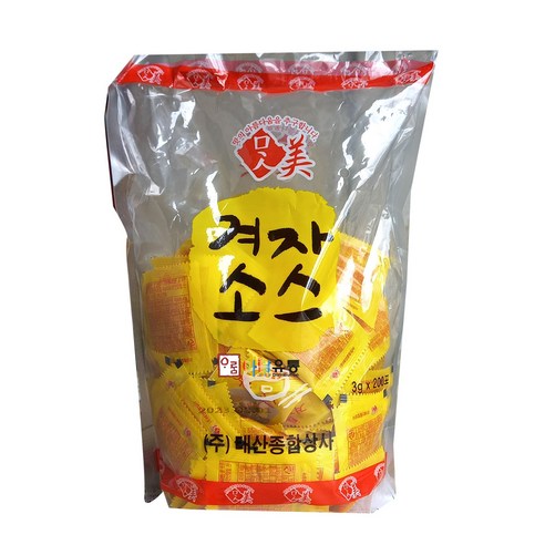 태산 맛미 겨자소스 3g x200개  / 하절기 냉장보관 요망