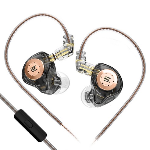 Keephifi KZ EDX Pro 게이밍 이어폰 IEM 이어 모니터에 1DD 유선 연결, 10mm 다이내믹 드라이버 포함 베이스 사운드