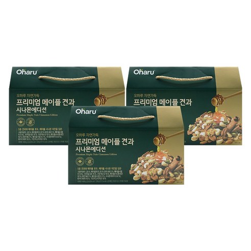 오하루 자연가득 프리미엄 메이플 견과 시나몬에디션 20g x 20개입