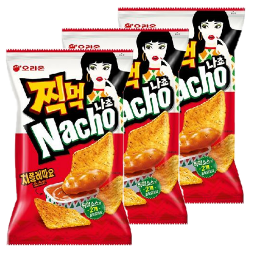 오리온 나쵸 찍먹 치폴레마요 소스맛